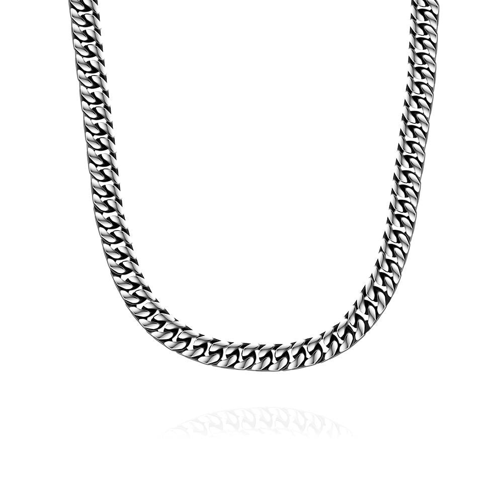 Mens Stainless Steel Classic Cuban Chain