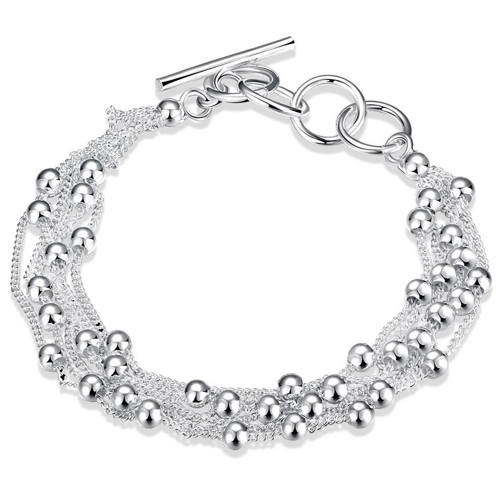 Pearl Bracelet in 18K White Gold Plated