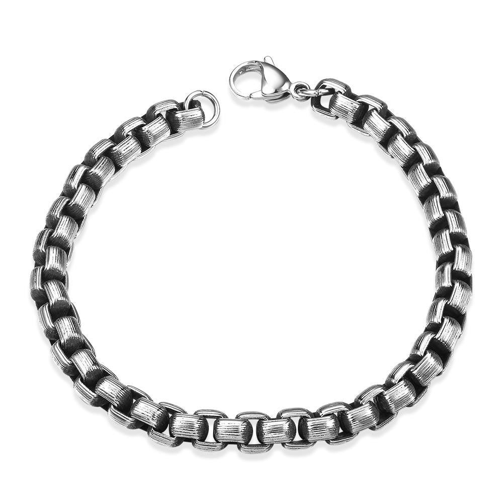 Circular Angle Stainless Steel Bracelet