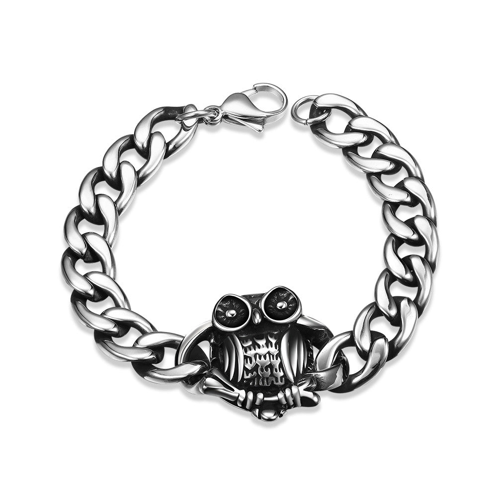 Emblem Piece Stainless Steel Bracelet