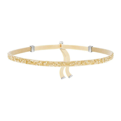 Made with Swarovski Crystal Choker Necklace - Gold