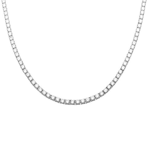 Made with Swarovski Crystal 42.00 CTTW Tennis Necklace