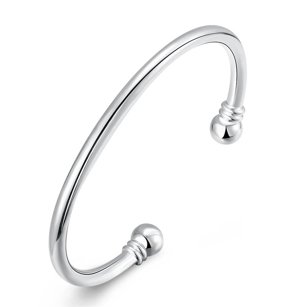 Classic Bangle in 18K White Gold Plated