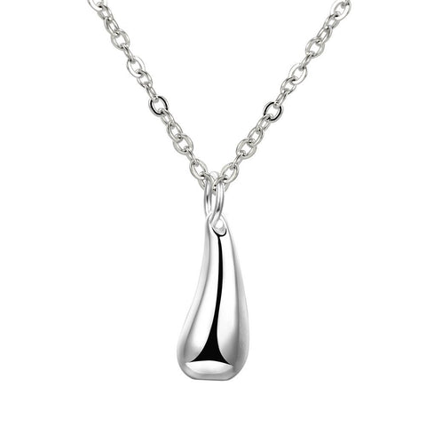 Raindrop Necklace in 18K White Gold Plated