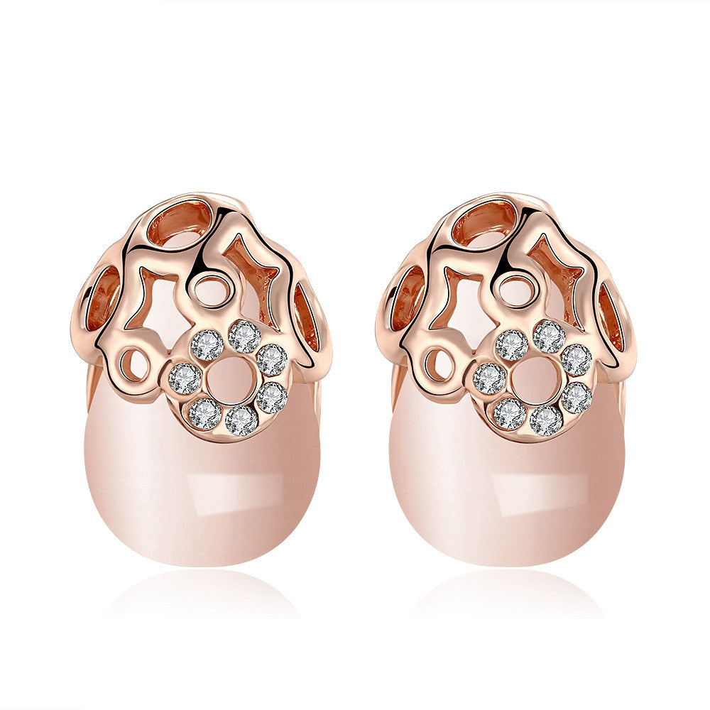 Ceramic Glass Gold Plate Studs