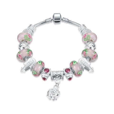 Apple Candy Pandora Inspired Bracelet Made with Swarovski Elements