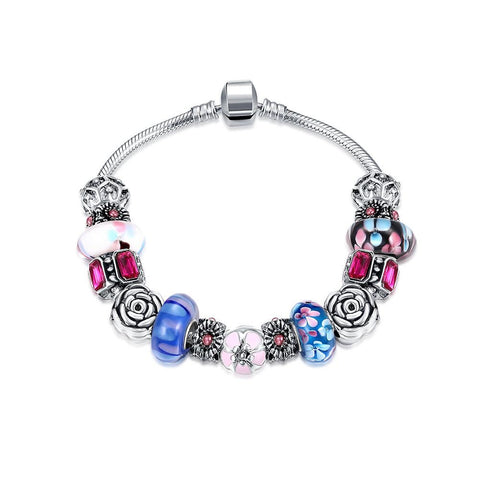 American Love Pandora Inspired Bracelet Made with Swarovski Elements