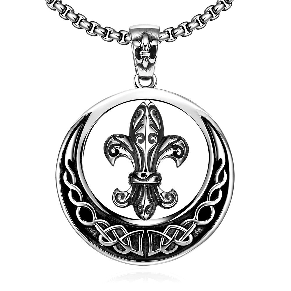 Circular Saint Emblem Necklace