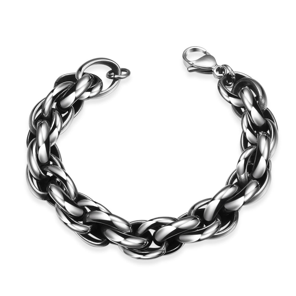 Thick Cut Chain Bracelet