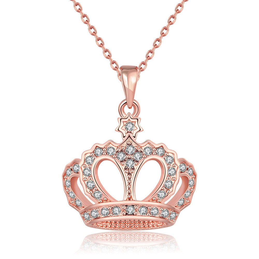 18K Rose Gold Plated Swag KingNecklace