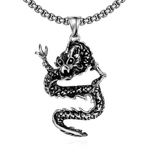 Stainless Steel Dragon Necklace