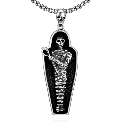 Stainless Steel Necklace Skeleton Body