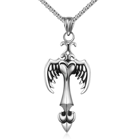 Emblem Wings Emblem Stainless Steel Necklace